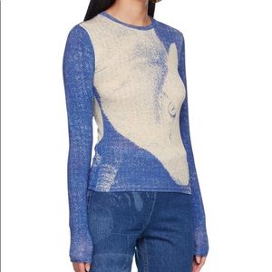 NWT Paloma Wool Blue Flovi Long Sleeve T-Shirt